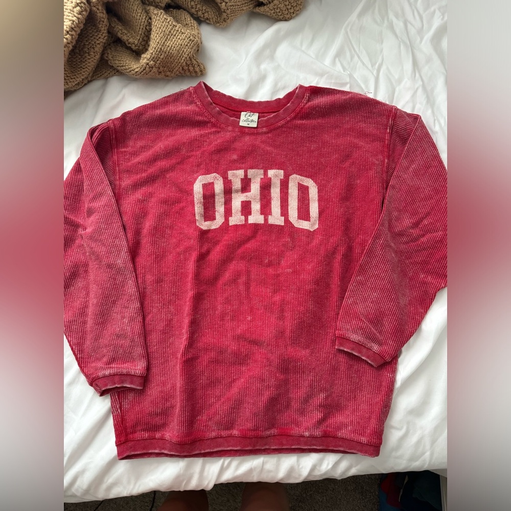 Corded Ohio Crewneck